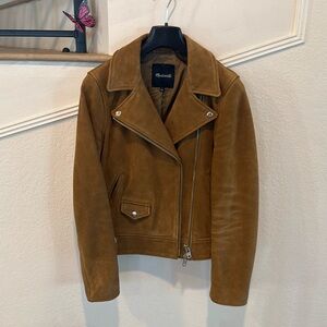 Madewell Suede Leather Motorcycle Jacket
